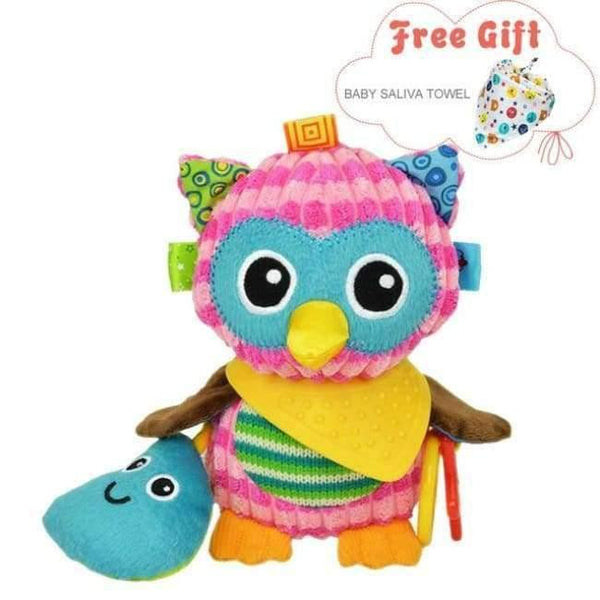 Planet Gates Owl Crib Hanging Toys For Babies Soft Animals Giraffe Rattle Bell Stroller Toys For Kids Teether Early Learning Education Color Toys