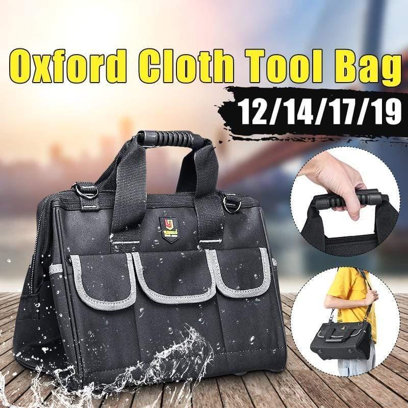 Oxford Tool Bag Waterproof Hand Tool Storage Bag Electrician Bag Large Capacity Tool Storage Bag 12/14/17/19 Inch