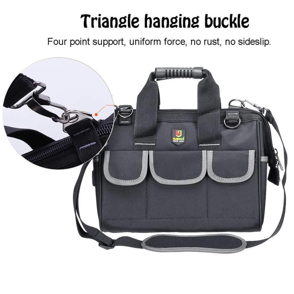 Oxford Tool Bag Waterproof Hand Tool Storage Bag Electrician Bag Large Capacity Tool Storage Bag 12/14/17/19 Inch