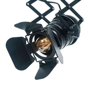 Planet Gates OY16C04A black / 31-40W / China OYGROUP Industrial Loft Stretch Ceiling Lamps Iron Lamp Body E27 Bulbs Retro Spotlight Track Lights Commercial Decoration bar