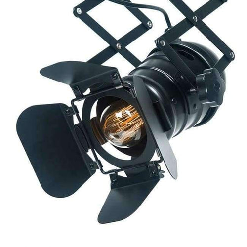 Planet Gates OY16C04A black / 31-40W / China OYGROUP Industrial Loft Stretch Ceiling Lamps Iron Lamp Body E27 Bulbs Retro Spotlight Track Lights Commercial Decoration bar