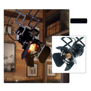 Planet Gates OY16C04A black / 31-40W / China OYGROUP Industrial Loft Stretch Ceiling Lamps Iron Lamp Body E27 Bulbs Retro Spotlight Track Lights Commercial Decoration bar