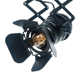 Planet Gates OY16C04A black / 31-40W / China OYGROUP Industrial Loft Stretch Ceiling Lamps Iron Lamp Body E27 Bulbs Retro Spotlight Track Lights Commercial Decoration bar