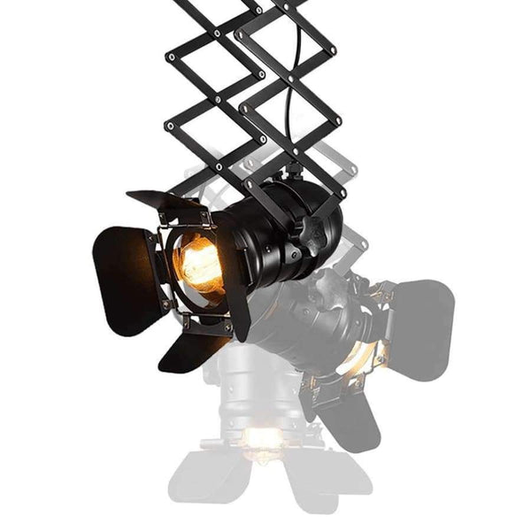 Planet Gates OY16C04A black / 31-40W / China OYGROUP Industrial Loft Stretch Ceiling Lamps Iron Lamp Body E27 Bulbs Retro Spotlight Track Lights Commercial Decoration bar
