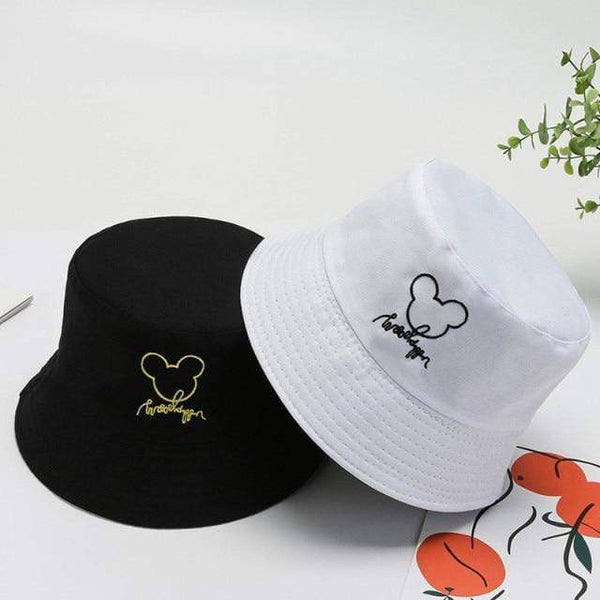 Planet Gates P / Adult(56-58cm) Summer Hats for Women Bob Two-side Unisex Embroidery Bucket Hat Fishing Outdoor Cap Men Sunscreen Hats Fisherman Chapeau Femme