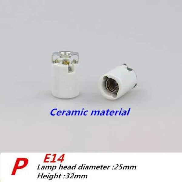 Planet Gates P / E14 Led Bulb E14 socket ceramic plastic Lamp Bases holder  lantern chandelier lamp holder lighting accessories