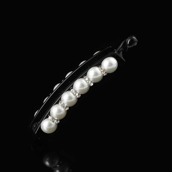 Molans Pearls Solid Banana Hair Clips In Women's Hair Accessories Ponytail Barrettes Elegant Hair Claws Hairpins
