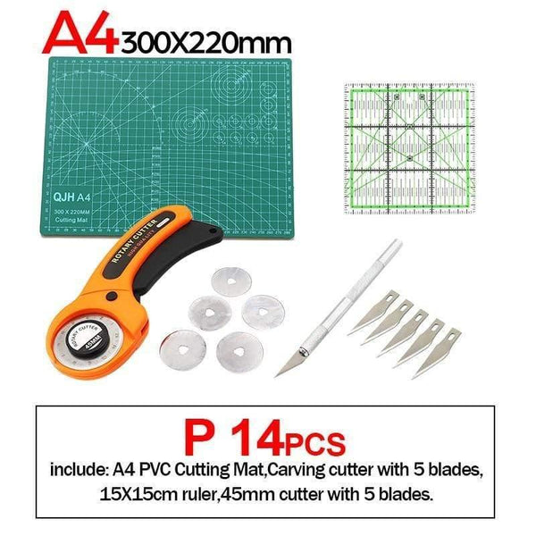 Planet Gates P set A1A2A3A4 PVC Cutting Mat DIY Leather Craft Tool Double-sided Self-healing Mat Bottom Plate Cutting Patchwork Sewing Tool Set