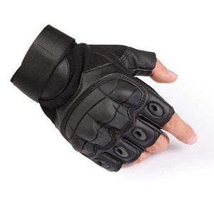 Planet Gates P10-Black / L / China Military Tactical Gloves PU Leather Full Finger Glove Airsoft Paintball Bicycle Hunting Hiking Cycling Men Mittens Fingerless