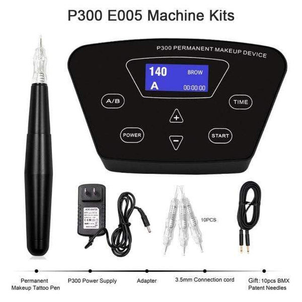 Planet Gates P300 E005 Permanent Makeup Rotary Tattoo Machine Eyebrow Tattoo Kits Professional Pen For Eyebrow Eyeliner Lip Tattoo Set
