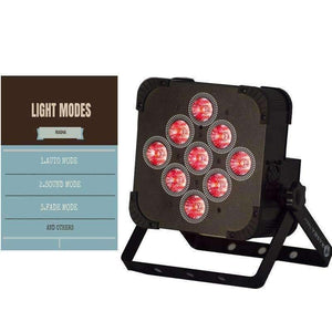 Planet Gates (Pack of 20) Rasha Hex Crux Battery Operated Wireless LED Par Projector V9 IRC Remote Control RGBAW UV LED PAR LIGHT 7/12CH