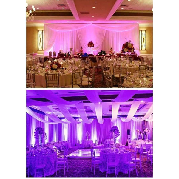 Planet Gates (Pack of 4) Rasha Hex Crux 9leds*18W 6in1 RGBAW UV Battery Operated Wireless LED Par Light For Event Party Flicker Free 7/12CH