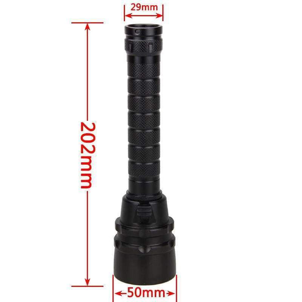 Planet Gates Package 2 / Black Waterproof Underwater 100m Diving Flashlight  2500Lm T6  18650 LED Scuba Dive Torch Lamp+Dive Goggles+Breath Tube+Gloves