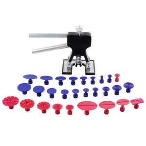 Planet Gates package  3 PDR Tools Glue Puller Set Car Dent Repair Kit Paintless Hail Dent Remover Slide Hammer Tabs Glue Gun Hand Set DIY Repair Tools