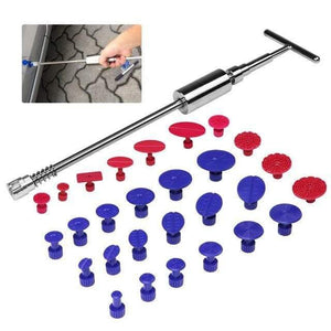 Planet Gates package  4 PDR Tools Glue Puller Set Car Dent Repair Kit Paintless Hail Dent Remover Slide Hammer Tabs Glue Gun Hand Set DIY Repair Tools