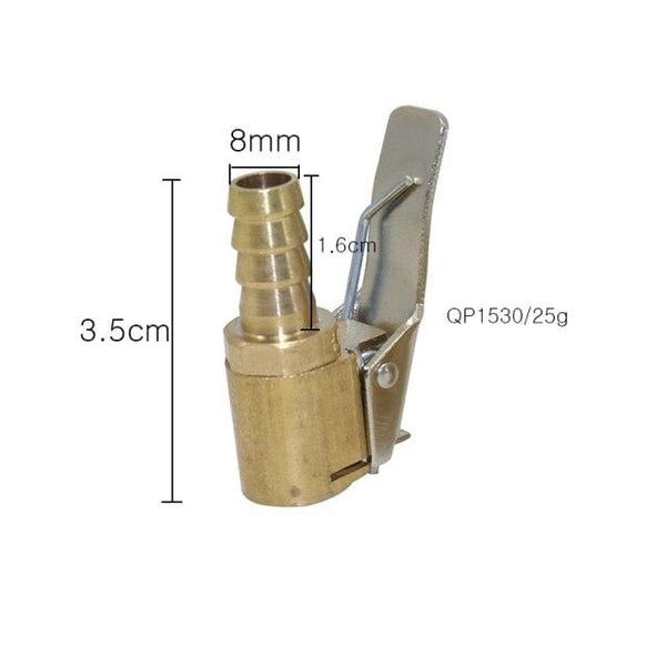 Planet Gates Pagoda interface 8mm 1 Pcs Car Truck Brass Air Pump Chuck Tyre Valve 8mm Pump Valve Clip Clip Clamp Connector Adapter