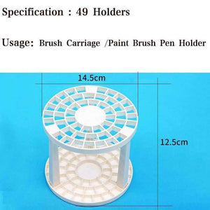 Planet Gates Paint Brush Pen Holder 49 Holes Pen Rack Display Stand Support Holder Painting Brush Pen Holder For Drawing Art Supplies