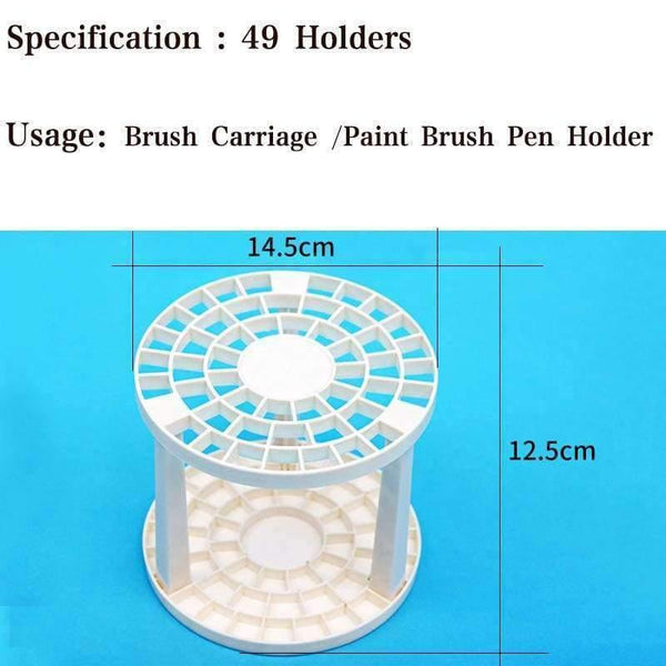 Planet Gates Paint Brush Pen Holder 49 Holes Pen Rack Display Stand Support Holder Painting Brush Pen Holder For Drawing Art Supplies