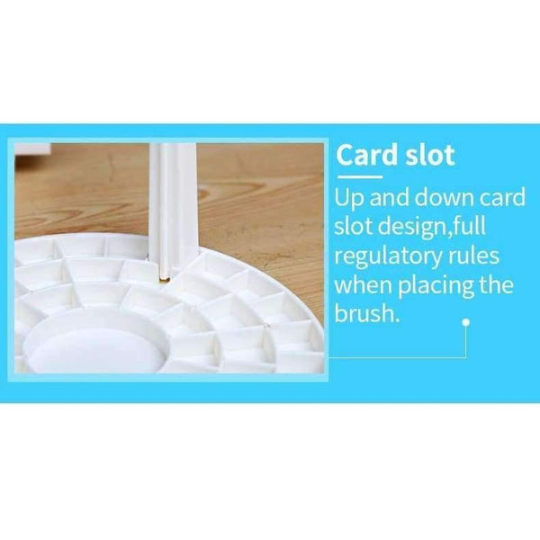 Planet Gates Paint Brush Pen Holder 49 Holes Pen Rack Display Stand Support Holder Painting Brush Pen Holder For Drawing Art Supplies