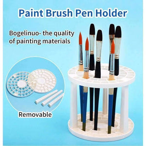 Planet Gates Paint Brush Pen Holder 49 Holes Pen Rack Display Stand Support Holder Painting Brush Pen Holder For Drawing Art Supplies