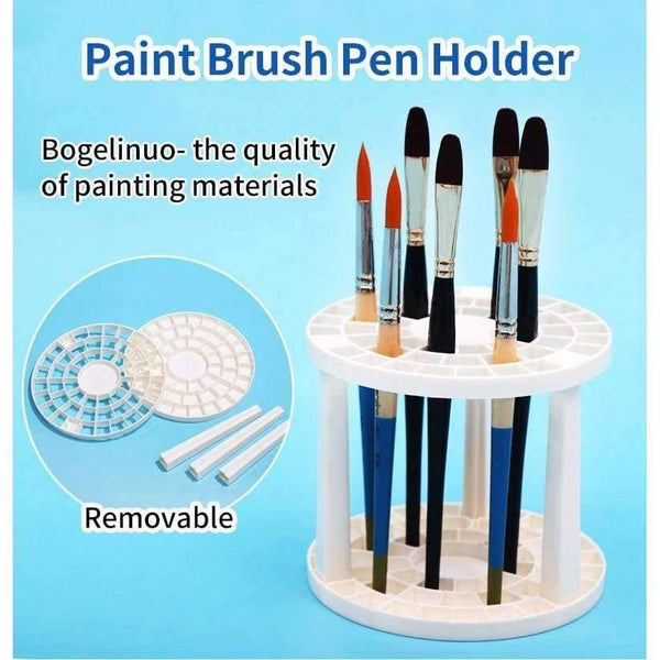 Planet Gates Paint Brush Pen Holder 49 Holes Pen Rack Display Stand Support Holder Painting Brush Pen Holder For Drawing Art Supplies