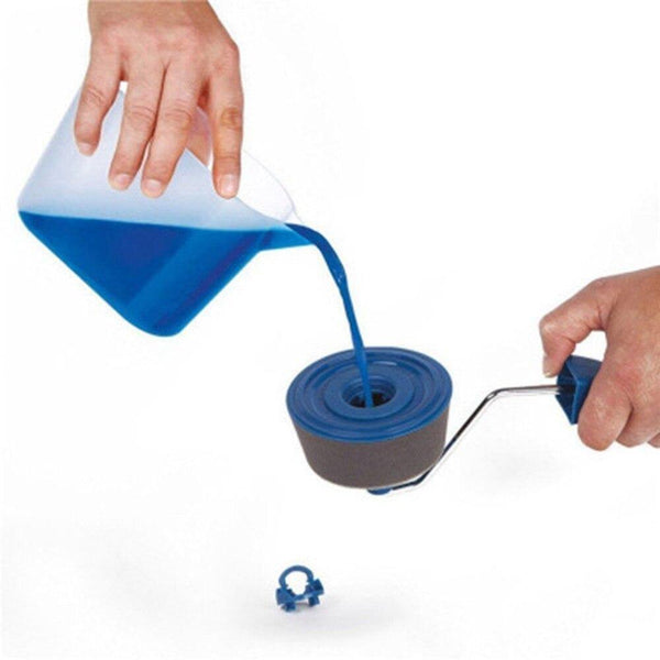 Paint Roller Brush Tools Set Wall Printing Brush with 3 Extension Handle Stick Paint Runner Pro for Home Office Room