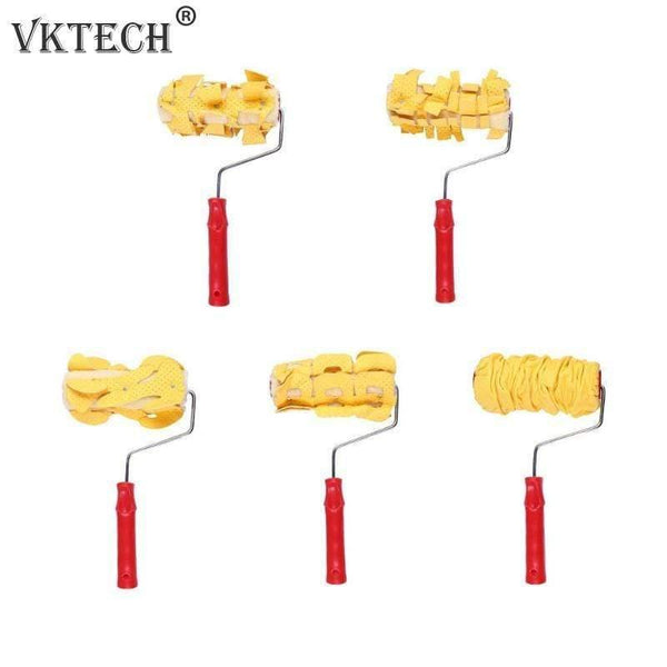 Paint Roller DIY Printing Pattern Rubber Roller Decoration Paint Wall Embossing Roller Wall Printing Tool Home Decoration
