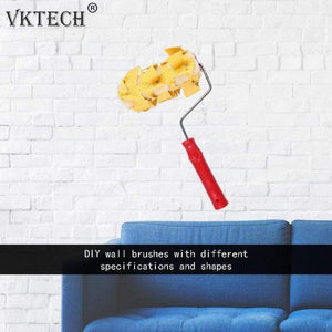 Paint Roller DIY Printing Pattern Rubber Roller Decoration Paint Wall Embossing Roller Wall Printing Tool Home Decoration