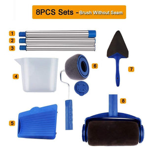 Paint Roller Multifunctional Household Use Wall Decorative Paint Roller Brush Tool 5/8pcs Painting Brushes Set without seam