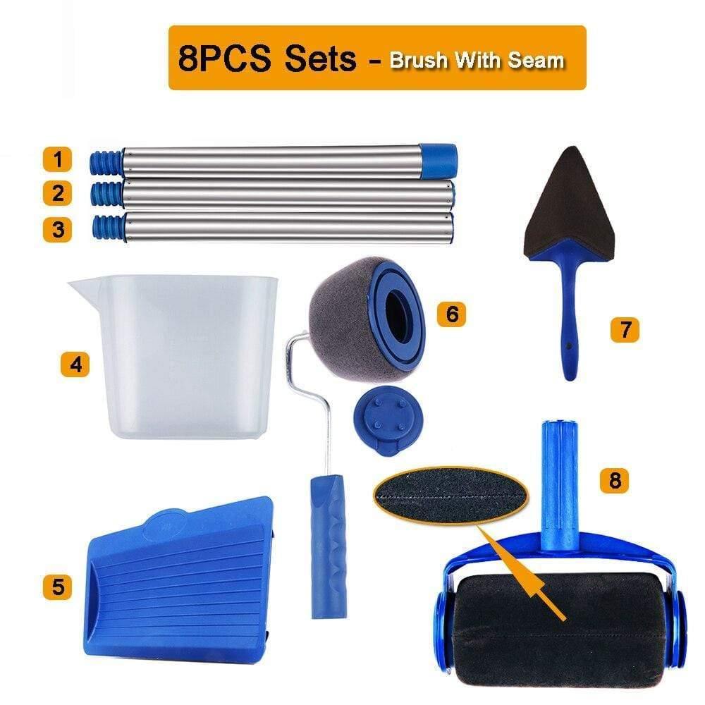 Paint Roller Multifunctional Household Use Wall Decorative Paint Roller Brush Tool 5/8pcs Painting Brushes Set without seam