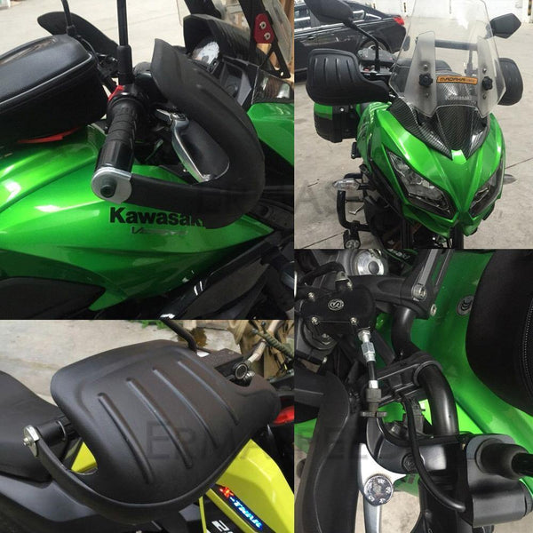 Planet Gates Pair 7/8" Windproof Motorcycle HandGuard Hand Guards for bmw f800r cb650f gsr 600 honda pcx 125 z900rs Motorbike Motocross