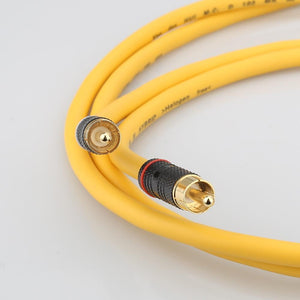 Planet Gates Pair Hifi Audio D102 MK III Silver Plated Rca interconnect Cable with Gold Plated RCA Plug