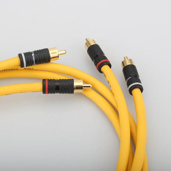 Planet Gates Pair Hifi Audio D102 MK III Silver Plated Rca interconnect Cable with Gold Plated RCA Plug