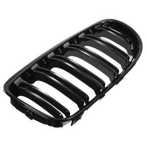 Planet Gates Pair Matte/Gloss Black Car Front Grille For BMW E90 LCI 3-Series Sedan/Wagon 09-11 Racing Grills