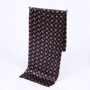 Planet Gates Paisley print cravat silk Scarf luxury brand men foulard Satin Scarves,Retro Soft Scooter bandana pattern male shawls and wraps