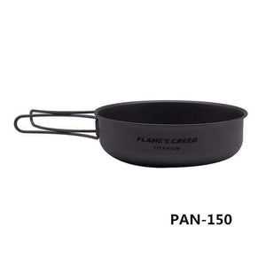 Planet Gates PAN-150 1100ml 1950ml Ultralight Outdoor Camping Titanium Pot & pan Cooking Pot fry pan Titanium Cookware Sets Pot