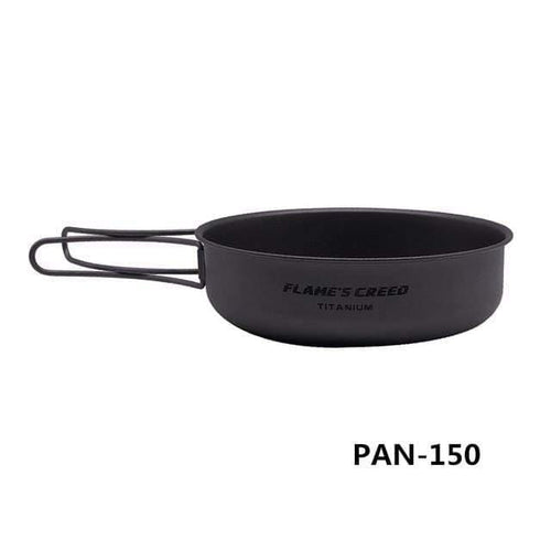 Planet Gates PAN-150 1100ml 1950ml Ultralight Outdoor Camping Titanium Pot & pan Cooking Pot fry pan Titanium Cookware Sets Pot