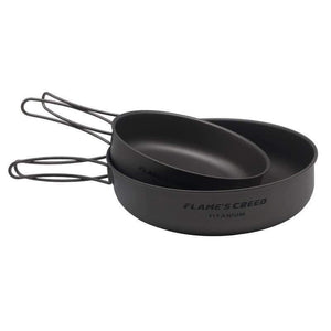 Planet Gates pan 150 TITANIUM FRYING PAN Outdoor Camping Picnic Lightweight Equipment Gear Outdoor