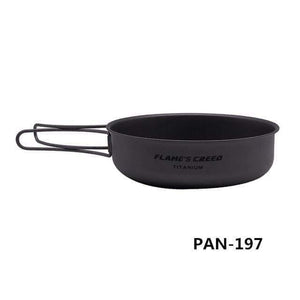 Planet Gates PAN-197 1100ml 1950ml Ultralight Outdoor Camping Titanium Pot & pan Cooking Pot fry pan Titanium Cookware Sets Pot