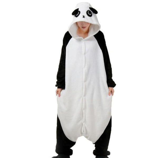 Planet Gates panda(GF) / S Animal Pajamas Flannel Winter Women Men Unicorn Stitch Panda Pikachu Onesie Sleep lounge Sleepwear