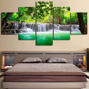 Planet Gates Panel Painting Print Painting Canvas Art Red Tree Scenery Modular Pictures Large Wall Pictures For Living Room