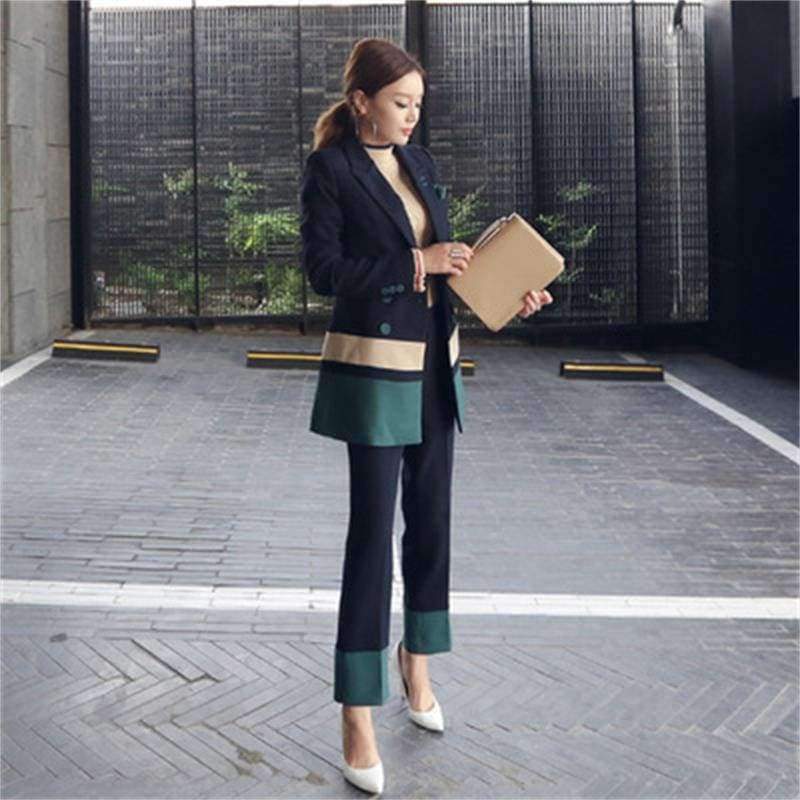 Planet Gates Pant Suits Women Casual Office Business Suits Formal Work Wear Sets Uniform Styles Elegant Pant Suits