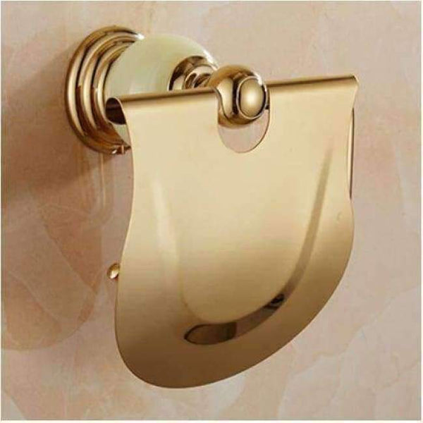 Planet Gates paper holder / China Brass & Jade Bathroom Accessory Set,Paper Holder,Towel Bar,Soap basket,towel rack,towel ring Toilet brush bathroom hardware set