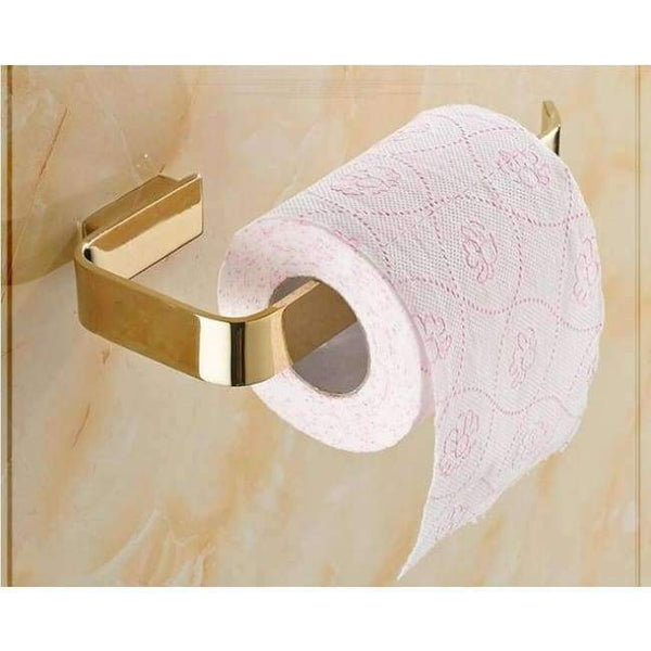 Planet Gates paper holder Newly Brass Bathroom Accessories Set, Gold Square Toilet Brush Holder,Paper Holder,Towel Bar,Towel Holder, bathroom Hardware set
