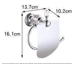 Planet Gates paper holder Solid Brass Chrome Finish Bathroom Accessories Set,Robe Hook,Paper Holder,Towel Bar,Soap Basket,bathroom Sets,