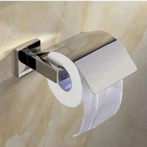 Planet Gates Paper Holder Square Base Bathroom Accessories Polished Chrome Toilet Paper Holder /Towel Bar Bathroom Products