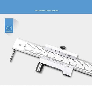 Parallel crossed caliper 0-200mm stainless steel parallel crossed vernier caliper