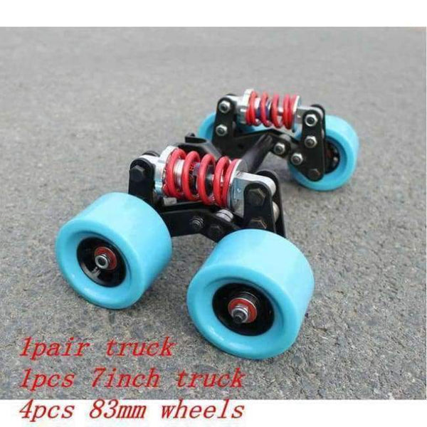 Electric Skateboard Truck Aluminum Bridge New Four Skateboard Wheels Long Skate Board Truck For Flate Plate Parts - Parts C