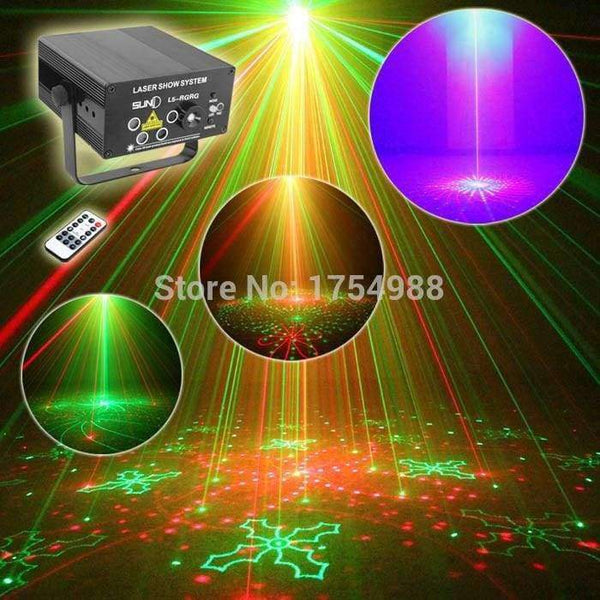 Planet Gates party light 5 Lens 80 Patterns RG Laser BLUE LED Stage Lighting DJ Show Light Green Red Home Professional Light