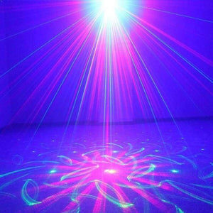 Planet Gates party light 5 Lens 80 Patterns RG Laser BLUE LED Stage Lighting DJ Show Light Green Red Home Professional Light